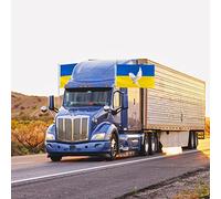 AKLOSIPY Drapeau de l'Ukraine 3 X 5 Pieds Paix de, Polyester avec œillets en Laiton pour événements à Thème et Affichage Extérieur