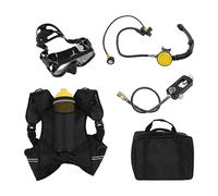 AKLOSIPY DS-2000 2L Ensemble avec Lunettes et Embout Buccal Ergonomique pour des Aventures de Plongée Confortables (Bouteille d'oxygène Jaune)