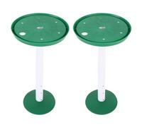 AKLOSIPY Durable Rehausseur de pot réglable pour intérieur Vert 28-43 cm