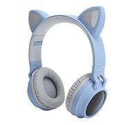 AKLOSIPY Écouteurs Cat Ear avec Lumières LED 3D, 5.0, Design Pliable, Microphone intégré, Connexion, élégant (#14)