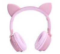 AKLOSIPY Écouteurs Cat Ear avec Lumières LED 3D, 5.0, Design Pliable, Microphone intégré, Connexion, élégant (#13)
