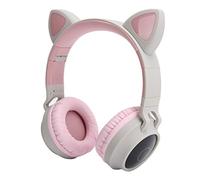 AKLOSIPY Écouteurs Cat Ear avec Lumières LED 3D, 5.0, Design Pliable, Microphone intégré, Connexion, élégant (#15)