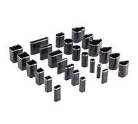 AKLOSIPY Ensemble de 26 Pièces de Poinçons Multi-formes pour le Cuir, pour l'artisanat de Bricolage, Outils de Poinçonnage en Acier allié pour le Cuir et le Tissu