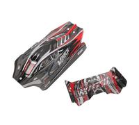 AKLOSIPY Ensemble de Coque de Voiture RC et d'aile Arrière pour Voitures Télécommandées 124010/12, Corps de Remplacement élégant et Facile à Installer