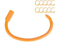 AKLOSIPY Ensemble de Nez de Vache en Plastique 10 Pièces, Accessoire Flexible, Léger et Sûr pour Une Gestion Facile du Bétail (Anneau de Nez de Taureau)