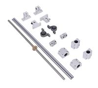 AKLOSIPY Ensemble de Vis de 8 Mm avec des Axes Optiques Horizontaux de 500 Mm, des Coupleurs de Bloc de Palier de Support de la Tige de Rail pour les Imprimantes 3D et les Systèmes CNC