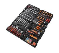 AKLOSIPY Ensemble d'Outils Roulants Portables de 163 Pièces pour Les Projets de Mécanique et de Bricolage - Boîte à Outils Multifonction Complète pour Les Réparations Automobiles et Motos