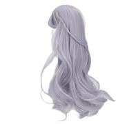 AKLOSIPY ES053 Perruque de Poupée Douce Bouclée 8 à 9 Pouces Cheveux de Poupée pour Enfants - Accessoire de Cheveux élégant Bleu Brume (BLUE)