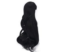 AKLOSIPY ES053 Perruque de Poupée Douce Bouclée 8 à 9 Pouces Cheveux de Poupée pour Enfants - Accessoire de Cheveux élégant Bleu Brume (BLACK)