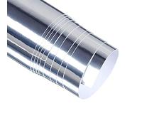 AKLOSIPY Film Miroir Extensible, Autocollant de Voiture, Feuille d'emballage de Bricolage, Décalcomanie de Protection, Accessoires de Style de Voiture, Différentes Couleurs Disponibles (Silver)