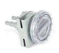 AKLOSIPY Filtre à Eau de Mer, Taille de Tuyau de 1/2in à 3/4in | Couvercle transparent, protection du moteur, installation facile, matériau ABS durable, applications marines