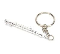 AKLOSIPY Flute Keychain Gift Metal Key Ring for Music Lovers, Exquisite