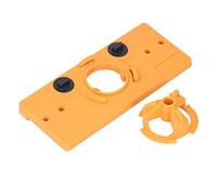 AKLOSIPY Gabarit de Scie Cloche pour Charnière - Localisateur de Perçage de Charnière en ABS pour un Trou de Tasse Précis et une Installation Facile (YELLOW)