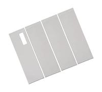 AKLOSIPY Garniture de Poteau de Porte et Fenêtre en Acier Inoxydable, Remplacement pour 2017 - 2021, Installation Facile à DéColler et à Coller, 4 Pièces