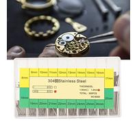 AKLOSIPY Goupilles de Liaison de Barre à Ressort en Acier Inoxydable, 300 Pièces, avec Boîte de Rangement, 20 Tailles pour Une Réparation et Une Personnalisation Faciles