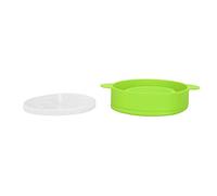 AKLOSIPY Grand Popcorn Maker à -ondes Pliables - Bol de Silicone de qualité Alimentaire avec Couvercle et Poignée, de -40 ℃ à + 230 ℃ (GREEN)