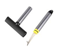 AKLOSIPY Grattoir à Glace de Voiture, Pelle de Déneigement Multifonctionnelle Amovible avec Poignée de 260 Mm pour Le Dégivrage du Pare-Brise et Le Nettoyage des Pierres des Pneus