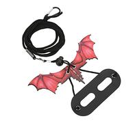 AKLOSIPY Harnais en Lézard Doux avec Un Design Unique en Forme de Dinosaure pour la Marche en Plein Air, adapté aux Hamsters, aux Petits Reptiles et Plus Encore - Orange (Rouge)