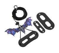 AKLOSIPY Harnais en Lézard Doux avec Un Design Unique en Forme de Dinosaure pour la Marche en Plein Air, adapté aux Hamsters, aux Petits Reptiles et Plus Encore - Orange (Purple)