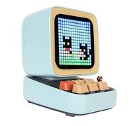 AKLOSIPY Haut-Parleur karaoké Rétro avec écran RVB, Machine à Chanter Portable pour Fêtes et Salle de Jeux, Micro Inclus. (Blue)