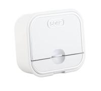 AKLOSIPY Home Box - Support Mural Non perforé, avec Couvercle Rabattable et Conception de Loquet, pour Salle de Bain (White)