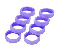 AKLOSIPY Housse de Protection pour Roues de Bagages en Silicone, 8 Pièces, Réduction du Bruit, Accessoire de Voyage élégant pour Une Identification Facile et (Purple)