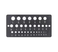 AKLOSIPY Jauge de Foret en Acier Inoxydable à 29 Trous - Vérificateur Impérial et de Taille pour Forets Non Marqués - Outil d'identification Rapide