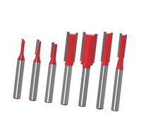 AKLOSIPY Jeu de 7 Mèches de Toupie avec Tige/4, Alliage Haute Résistance et Acier au Carbone pour le Rainurage et la Coupe du Bois