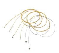 AKLOSIPY Jeu de Cordes de Guitare 6 Pièces avec Enroulement en Alliage pour Guitares Classiques, Acoustiques et électriques (cordes de guitare folk)