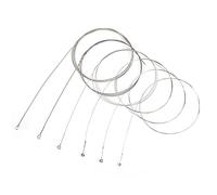 AKLOSIPY Jeu de Cordes de Guitare 6 Pièces avec Enroulement en Alliage pour Guitares Classiques, Acoustiques et électriques (cordes de guitare électrique)