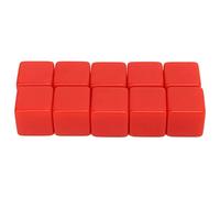 AKLOSIPY Jeu de Dés à écrire de 16mm, 30 Pièces, Dés à Six Faces pour l'enseignement des Mathématiques, l'éducation et Les Jeux Interactifs, Compacts et (Rouge)