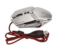 AKLOSIPY Jeu Ergonomique avec RVB rétro-éclairé, 4 Dpi, Contrôle pour Le Bureau et l'ordinateur Portable, Compatible avec 10, Argent (Silver)