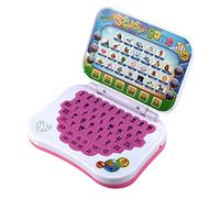 AKLOSIPY Jouet d'apprentissage éducatif Bilingue pour Enfants, Jeu sur Ordinateur Portable, Machine d'apprentissage des Langues pour l'alphabet, la Musique et Les Jeux