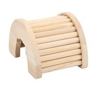 AKLOSIPY Jouet de Pont en Arc d'arc de Hamster en Bois pour Petits Animaux de Compagnie, Cachette Multifonctionnelle pour Guinée, Chinchilla, Furet