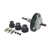 AKLOSIPY Kit d'assemblage d'engrenage Différentiel RC 52T avec Pignons 15T, 17T, 19T pour Mise à Niveau des Performances de Voiture Slash /10 RC