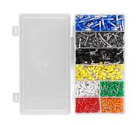 AKLOSIPY Kit de Borne des Ferrules de Fil 1000pcs - Laiton de Haute qualité, PP avec Plusieurs Tailles pour une Utilisation électronique et Automobile