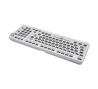 AKLOSIPY Kit de Clavier Hanical Blanc 98 Touches Clavier de Jeu Swap Hot Swap personnalisé avec Connexion Câblée BT pour Les Amateurs de Bricolage