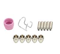 AKLOSIPY Kit de Consommables de Coupe - électrode, Pointe et Buse en Céramique pour SG-55 AG-60 WSD-60P, et Installation Facile (12PCS)