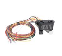 AKLOSIPY Kit de Faisceau de Câbles 12 V à 8 Circuits pour Voitures, Hot Rods et Rats de Rue - Kit d'installation Complet