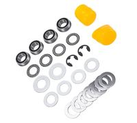 AKLOSIPY Kit de Roulement D'essieu de Roue Avant avec 4 Roulements, Rondelles de Capuchon en Caoutchouc de Remplacement pour L100 L105 L108 L110 L120 L130 D100 D120 STX30 STX38 LX