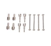 AKLOSIPY Kit d'essieu de Joint de Tasse de Diff d'adaptateur 'os de Chien RC pour Les Voitures A949 A959 A969 A979 K929 /18 RC-Alliage 'Aluminium Haute Performance (Silver)