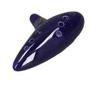AKLOSIPY Kit d'instruments en Céramique Alto C Ocarina à 12 Trous Sonores avec Support à Main, Corde et Partitions-pour les Amateurs de Musique