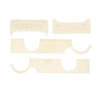 AKLOSIPY Kit RC Mise à Niveau pour Camion WPL D12-couvercle en Plastique ABS avec Modification de la Lumière LED-Installation Facile Blanc Crème (Green)