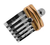 AKLOSIPY Ligature d'embouchure de Saxophone en Acier Inoxydable avec Réglage Facile pour un Contrôle Sonore amélioré et une Conception Légère (Soprano)