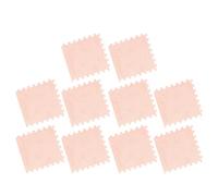 AKLOSIPY Lot de 10 Tapis de Sol en Mousse Pelucheux, Découpables, épais, Emboîtables, pour Chambre à Coucher, Crèche, Salle de Jeux - Tapis Puzzle EVA certifié CPSIA pour Enfants et Animaux