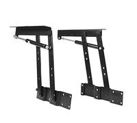 AKLOSIPY Lot de 2 tables robustes en acier pour meubles peu encombrants
