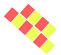 AKLOSIPY Lot de cartes d'arbitre de football, rouge vif et jaune d'avertissement et