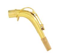 AKLOSIPY Manche de Saxophone Alto en Laiton de Haute qualité avec Tissu et Graisse de Liège - et Accessoire d'instrument élégant