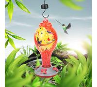 AKLOSIPY Mangeoire à Oiseaux en Verre coloré pour Colibris, Art du Jardin en Plein Air et Facile à, Attrayant pour Les Oiseaux (T1)