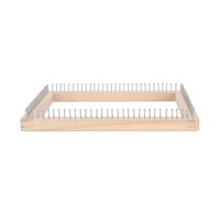 AKLOSIPY Métier à tricoter en bois de hêtre pour loisirs créatifs chapeaux | Bois de hêtre, crochet intégré, parfait pour tous les âges